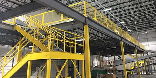 Mezzanine Rail Guard Elevated Platform