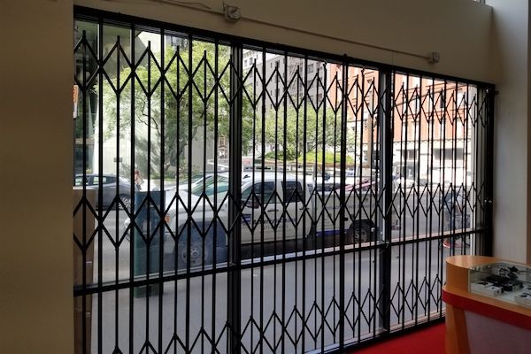 Storefront Security Window Accordion Gate