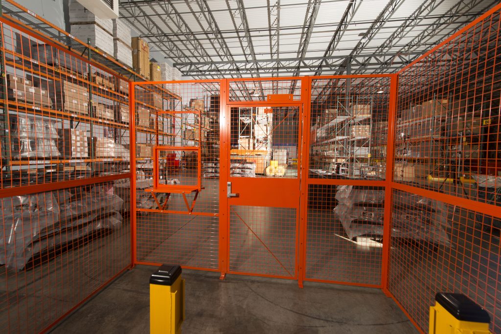 BeastWire Facility Access Cage from Inside - Orange - SpaceGuard Products