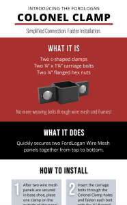 FordLogan Colonel Clamp Infographic