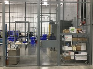 BeastWire Cage with Service Window and Access Door - Pharma Logistics - SpaceGuard Products