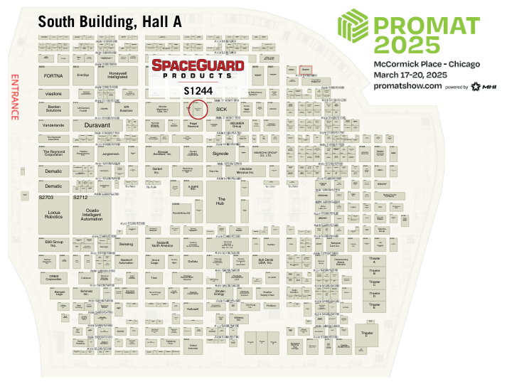 Visit SpaceGuard Products at ProMat 2025 Booth S1244 SpaceGuard