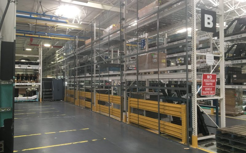 AisleGuard within BeastWire Pallet Racking Cage