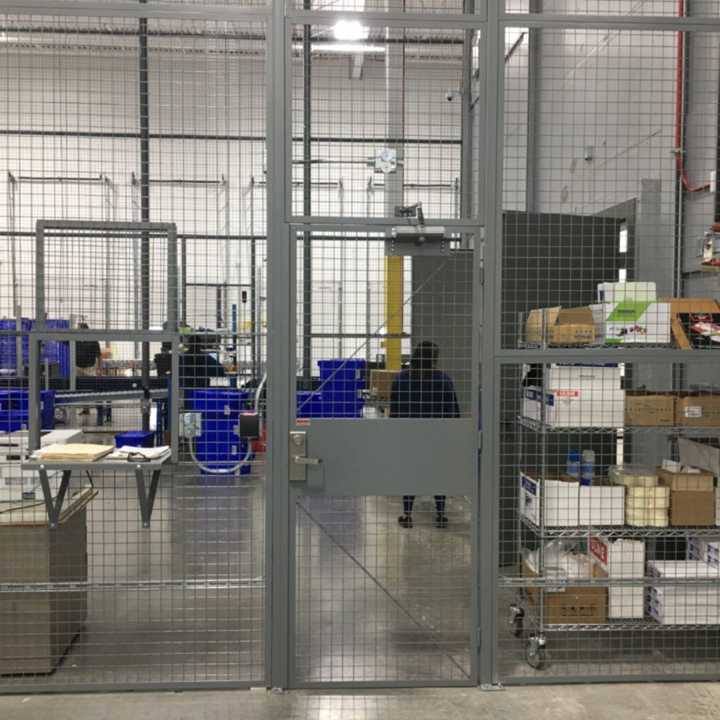 BeastWire Cage with Service Window and Access Door - Pharma Logistics - SpaceGuard Products