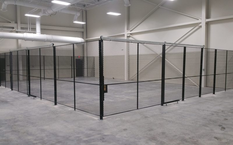 FordLogan Warehouse Cage with wide Slide Gate