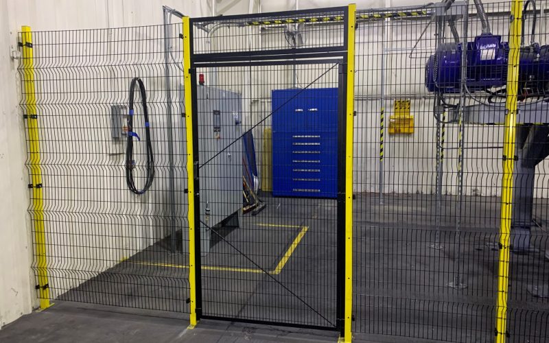 RageWire Machine Guarding - Wall Swing Door - SpaceGuard Products