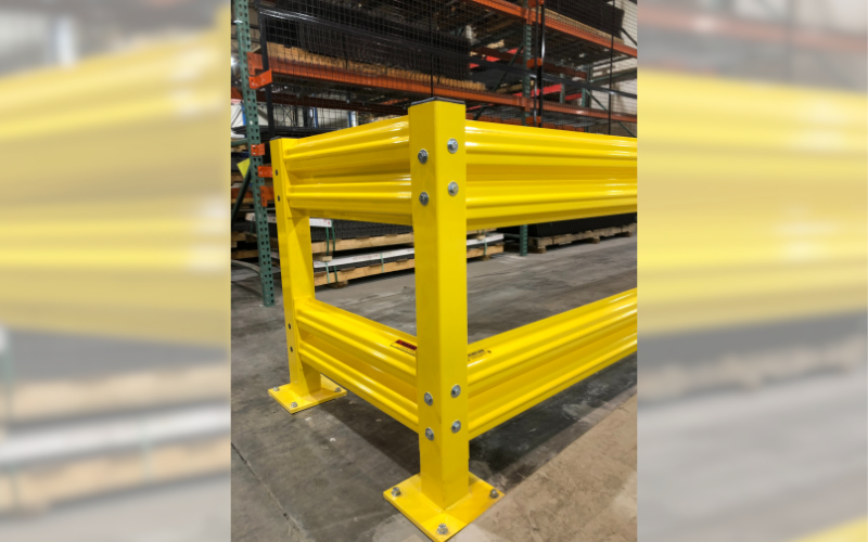 Yellow Industrial Guardrail - SpaceGuard Products - 800x500px