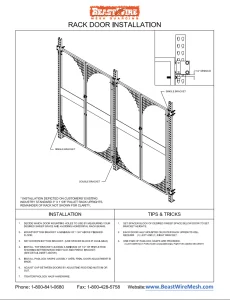 BeastWire™ Rack Door Installation Guide