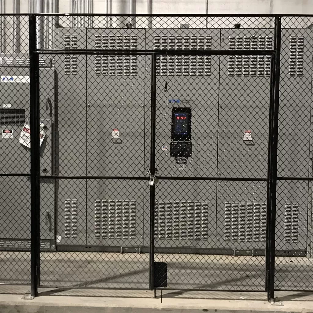 FordLogan Utility Cage – Double Hinge Door – Black – SpaceGuard Products FordLogan Utility Cage - Double Hinge Door - Black